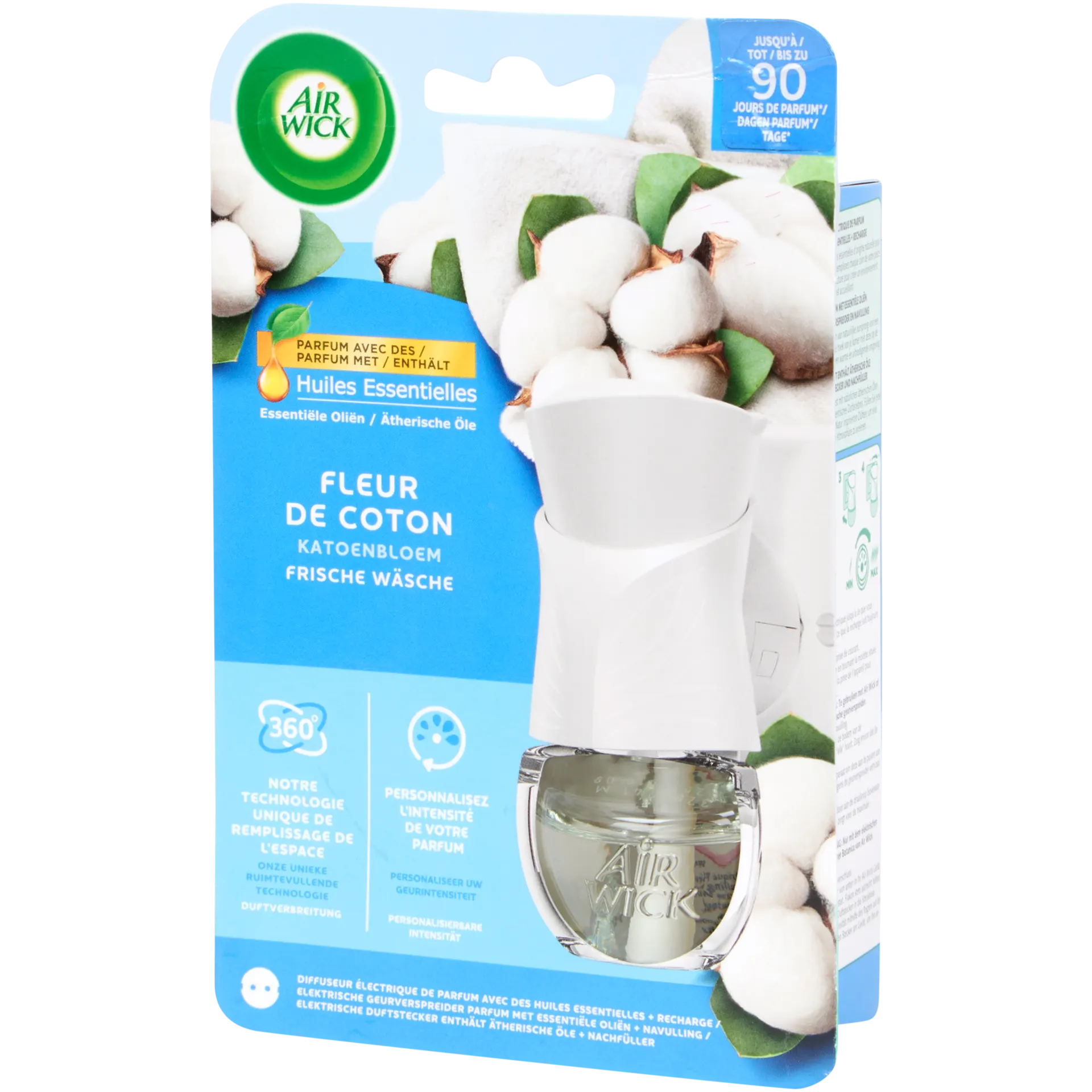 ShopyInk Elektrische geurverspreider Air Wick Fleur de coton – 19 ml
