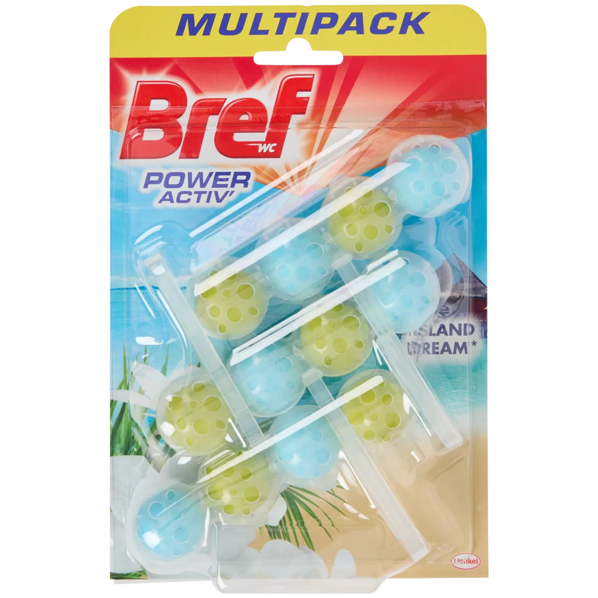 ShopyInk Wc-blokken Bref Power Activ Island Dream – 3 pièces