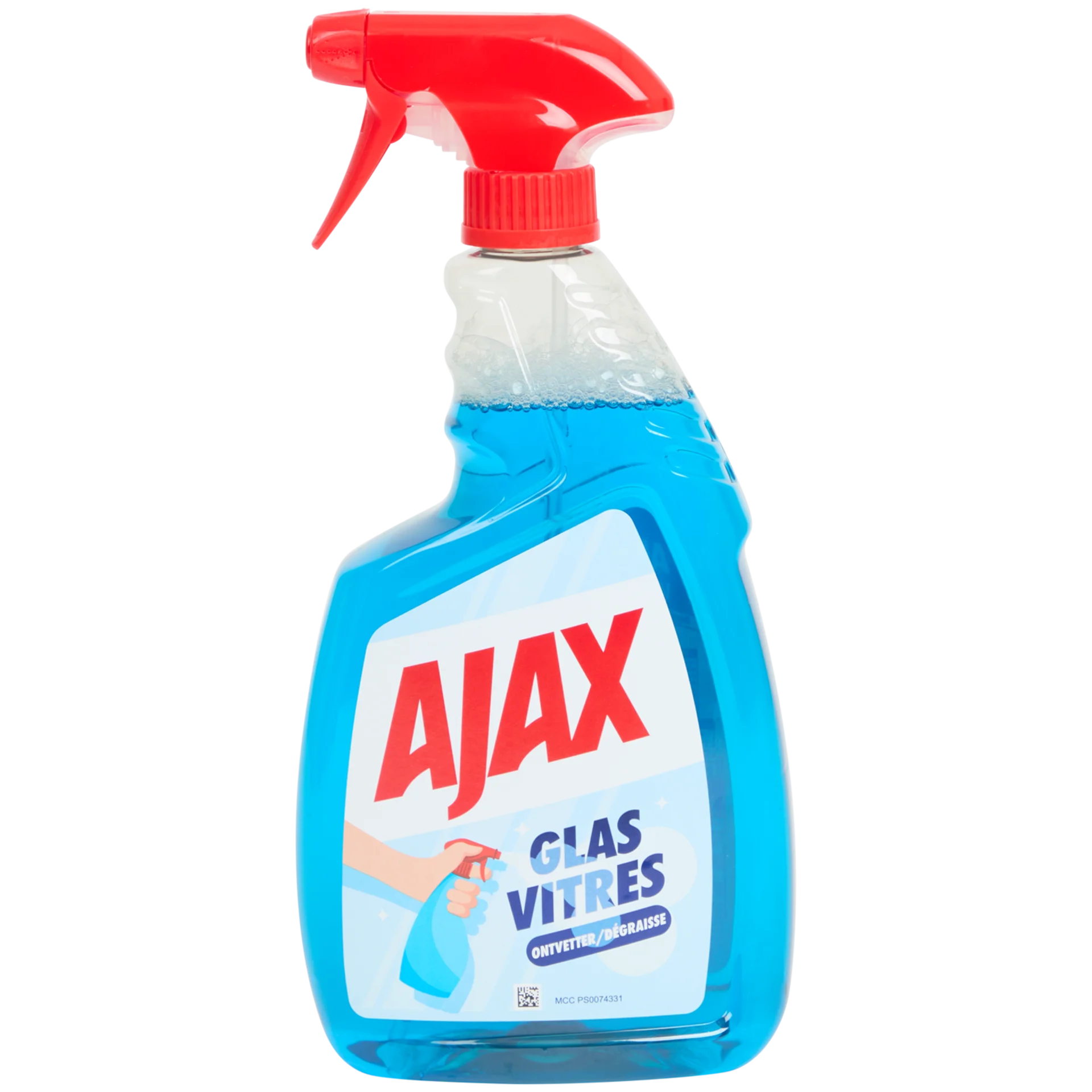 ShopyInk Glasreiniger Ajax Triple Action – blauw – 750 ml