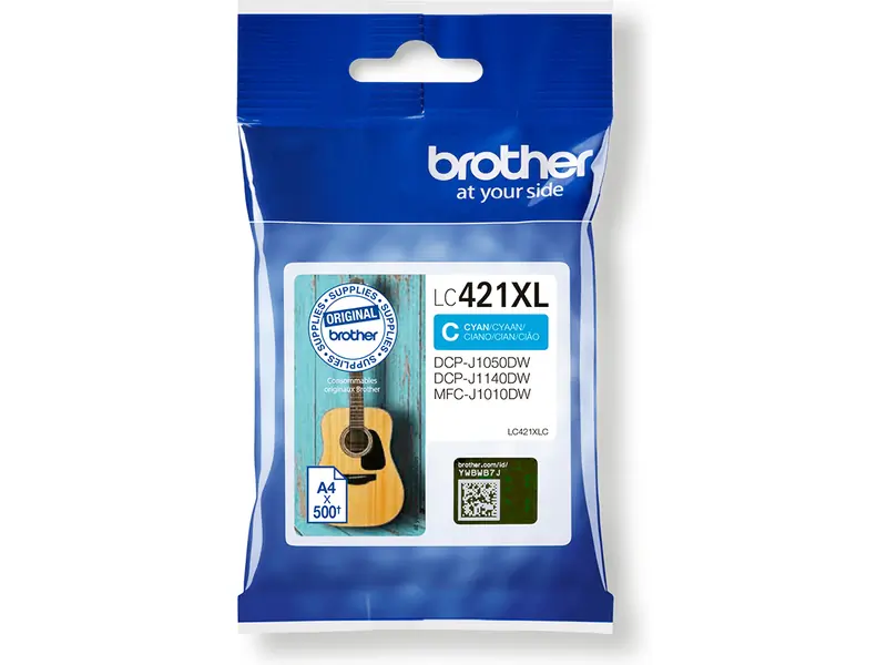 Brother 421 Cyaan – Brother 421 (LC-421XLC) – Inktcartridge Cyaan Origineel – ShopyInk België