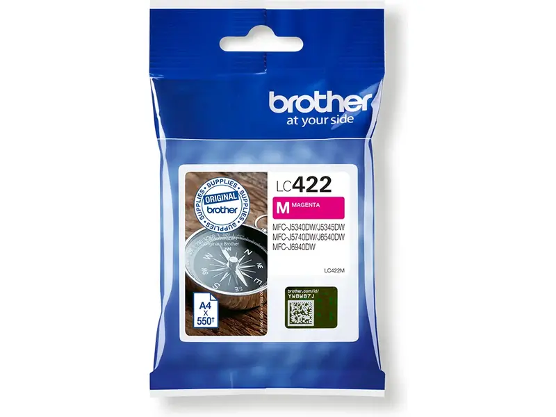 Brother 422 Magenta – Brother 422 (LC-422M) – Inktcartridge Magenta Origineel – ShopyInk België