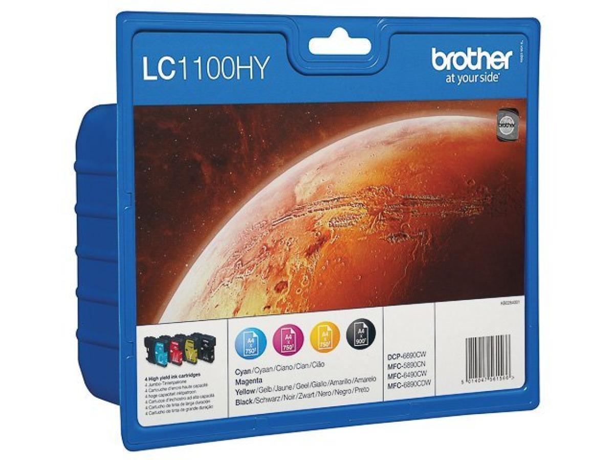 Brother LC-1100 Pack – Brother LC-1100 (LC-1100HYVALBP) – Inktcartridge Pack Origineel – ShopyInk