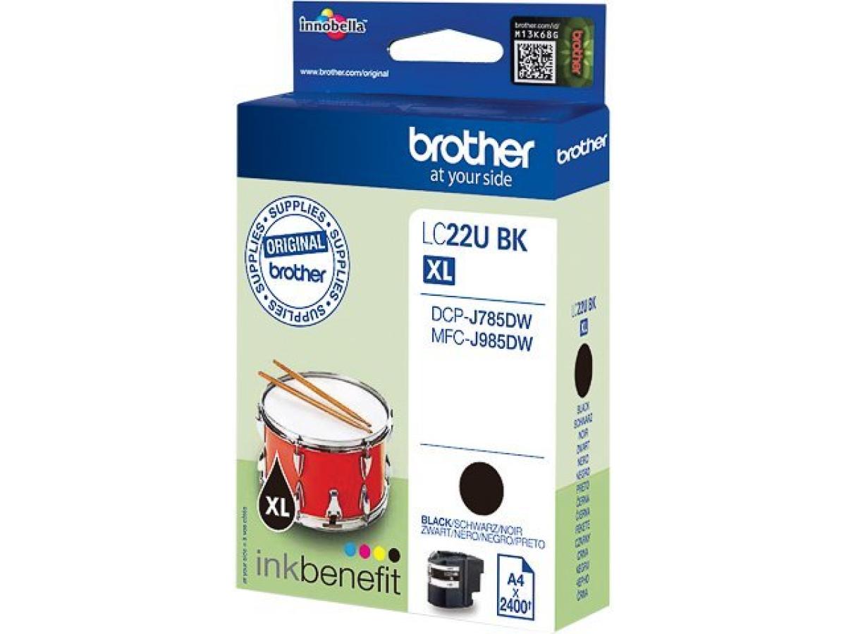 Brother LC-22 Zwart – Brother LC-22U (LC-22UBK XL) – Inktcartridge Zwart Origineel – ShopyInk België
