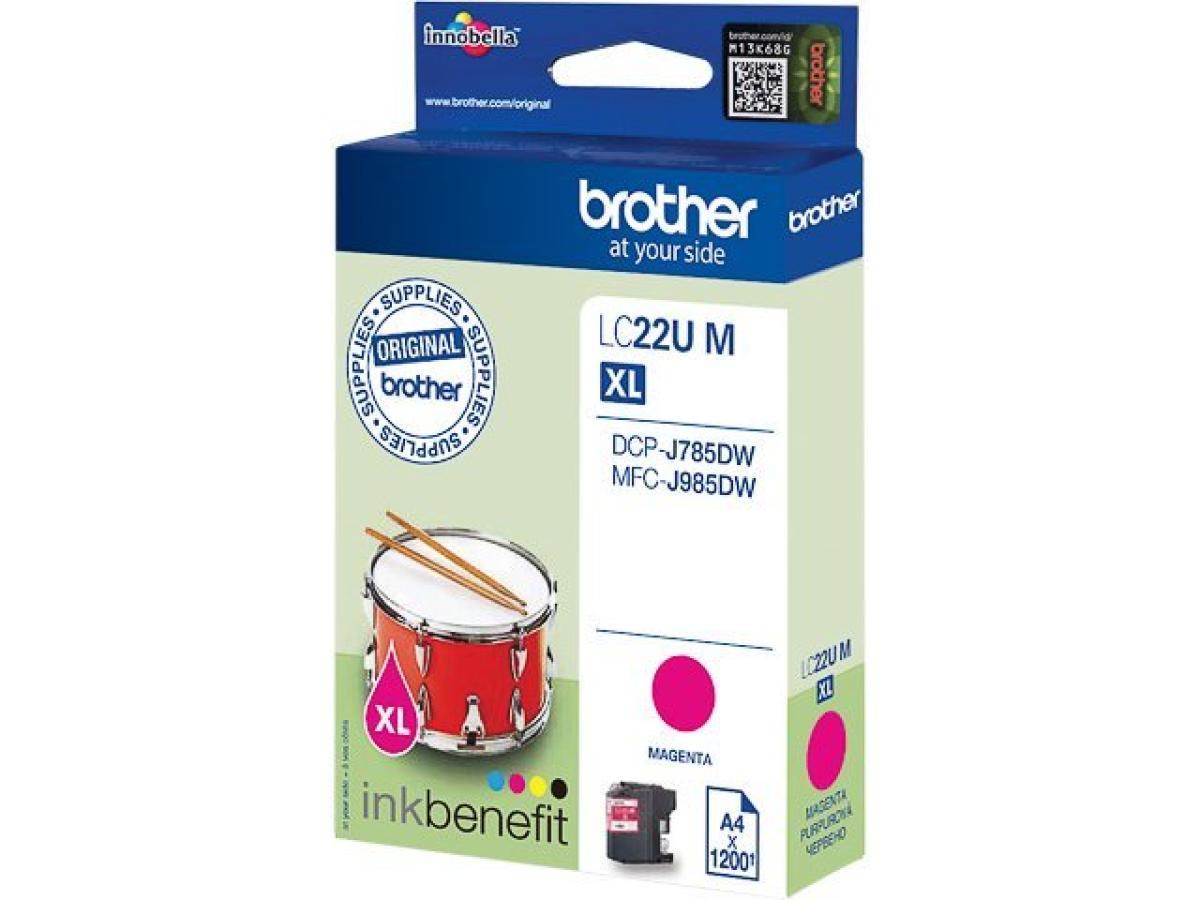 Brother LC-22 Magenta – Brother LC-22U (LC-22UM XL) – Inktcartridge Magenta Origineel – ShopyInk België