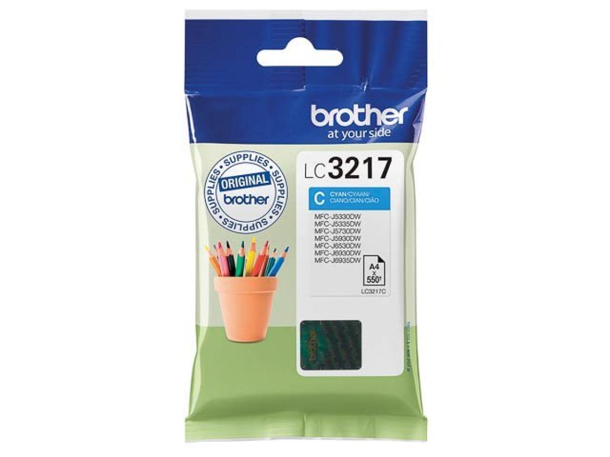 Brother LC-3217 Cyaan – Brother LC-3217 (LC-3217C) – Inktcartridge Cyaan Origineel – ShopyInk België