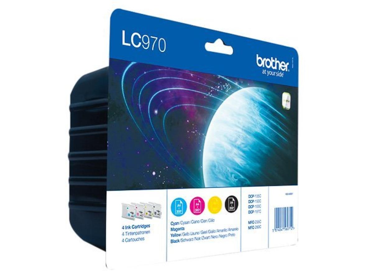 Brother LC-970 Pack – Brother LC-970 (LC-970VALBP) – Inktcartridge Pack Origineel – ShopyInk België