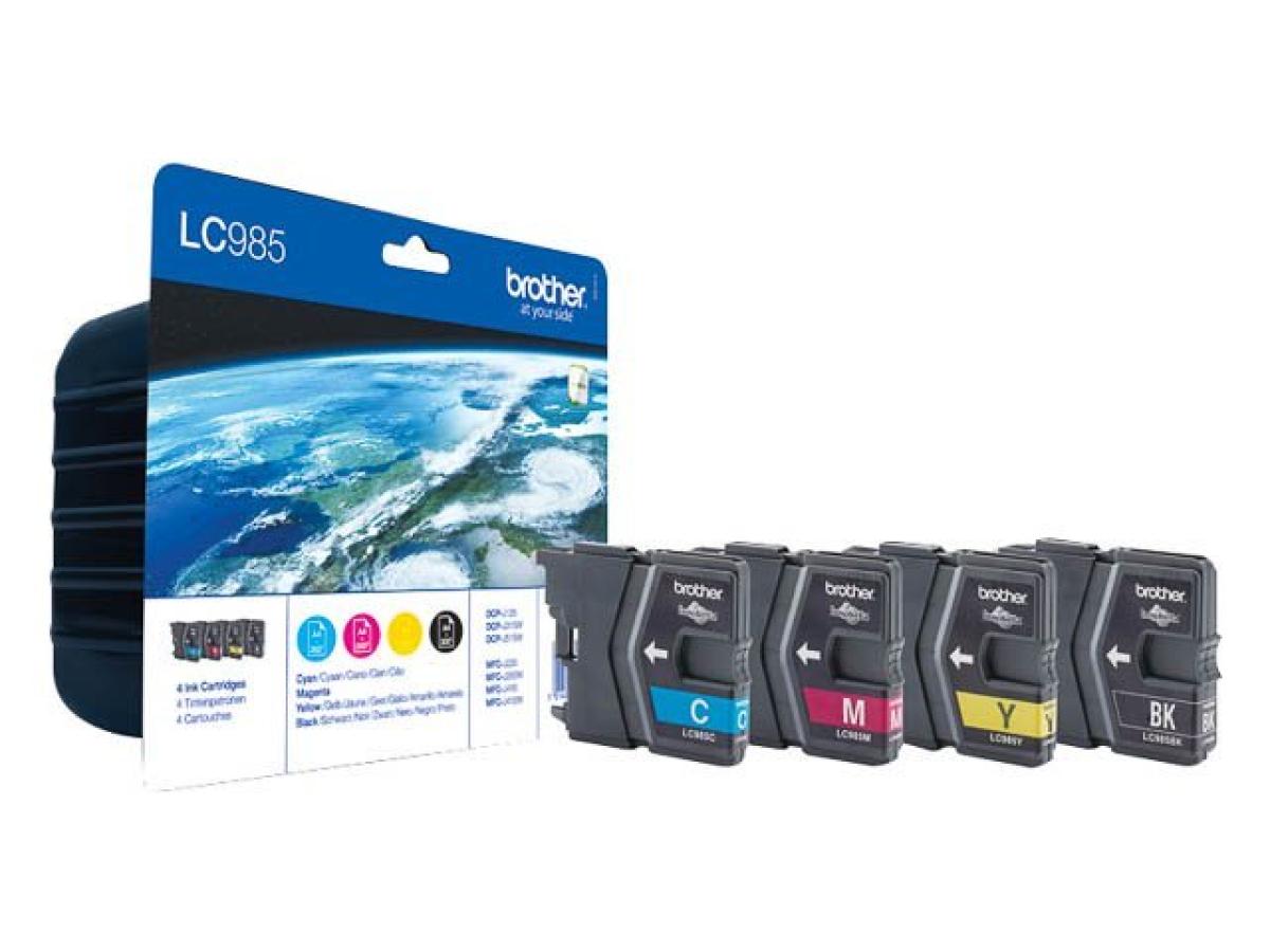 Brother LC-985 Pack – Brother LC-985 (LC-985VALBP) – Inktcartridge Pack Origineel – ShopyInk België