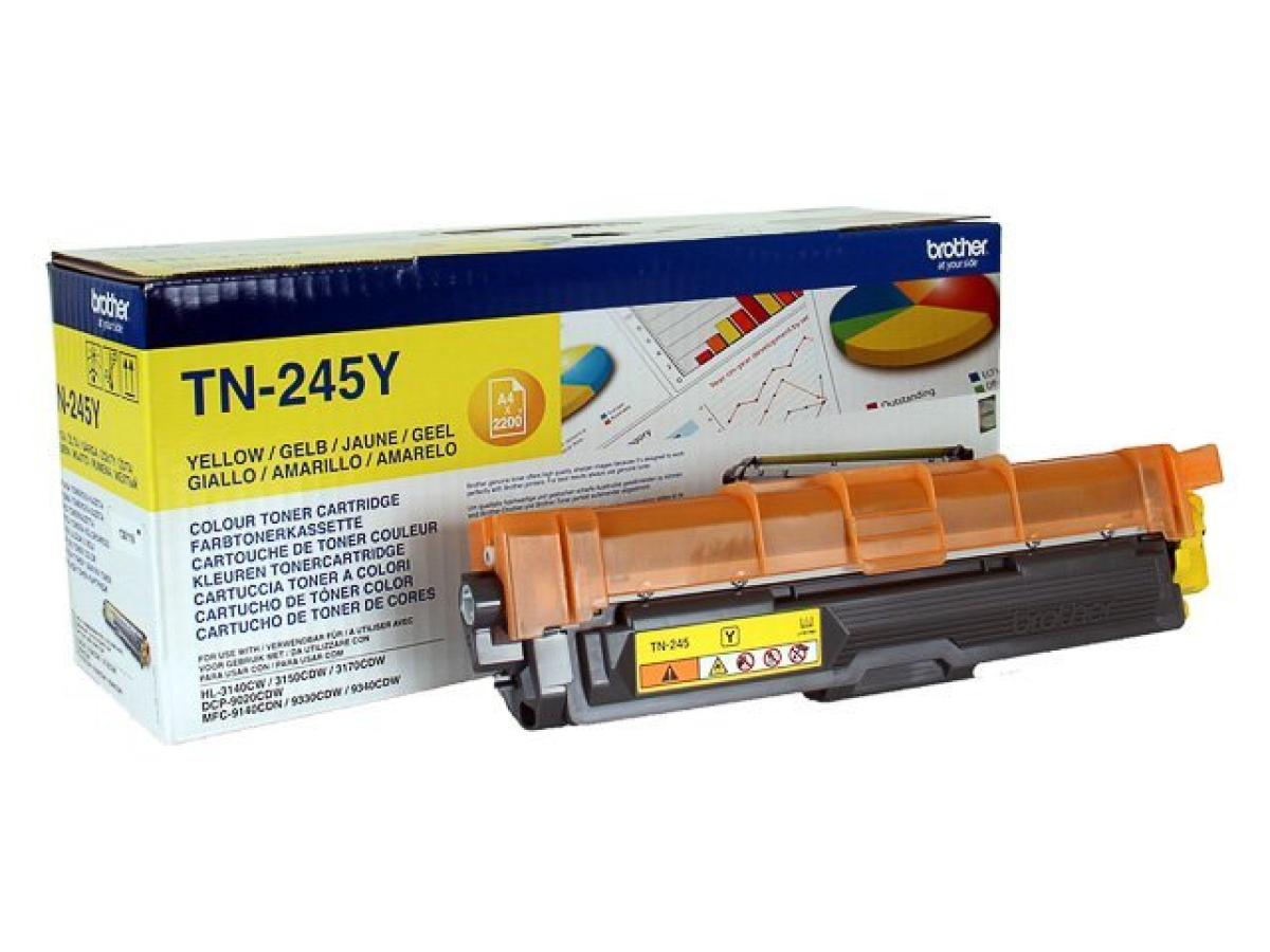 Brother TN-245 Geel – Brother TN-245 (TN-245Y) – Toner Geel Origineel – ShopyInk België