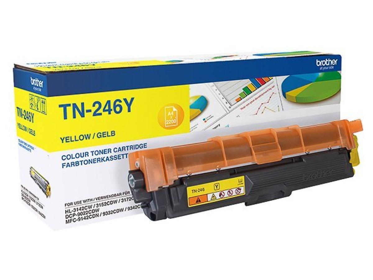 Brother TN-246 Geel – Brother TN-246 (TN-246Y) – Toner Geel Origineel – ShopyInk België
