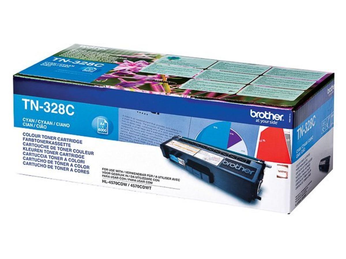 Brother TN-328 Cyaan – Brother TN-328 (TN-328C) – Toner Cyaan Origineel – ShopyInk België