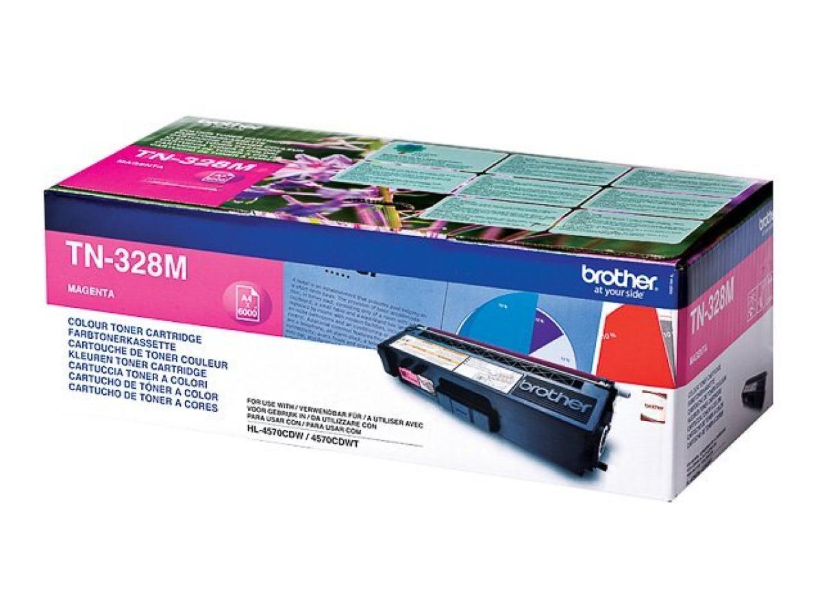 Brother TN-328 Magenta – Brother TN-328 (TN-328M) – Toner Magenta Origineel – ShopyInk België
