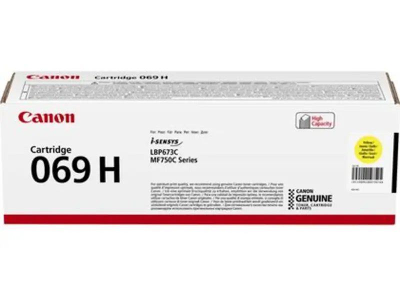 Canon 069 Geel – Canon 069 (069H Y) – Toner Geel Origineel – ShopyInk België