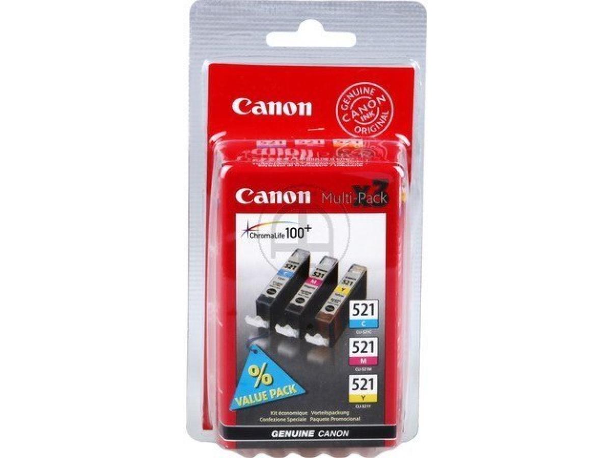 Canon CLI-521 Kleur – Canon CLI-521 (CLI-521C/M/Y) – Inktcartridge Kleur Origineel – ShopyInk België