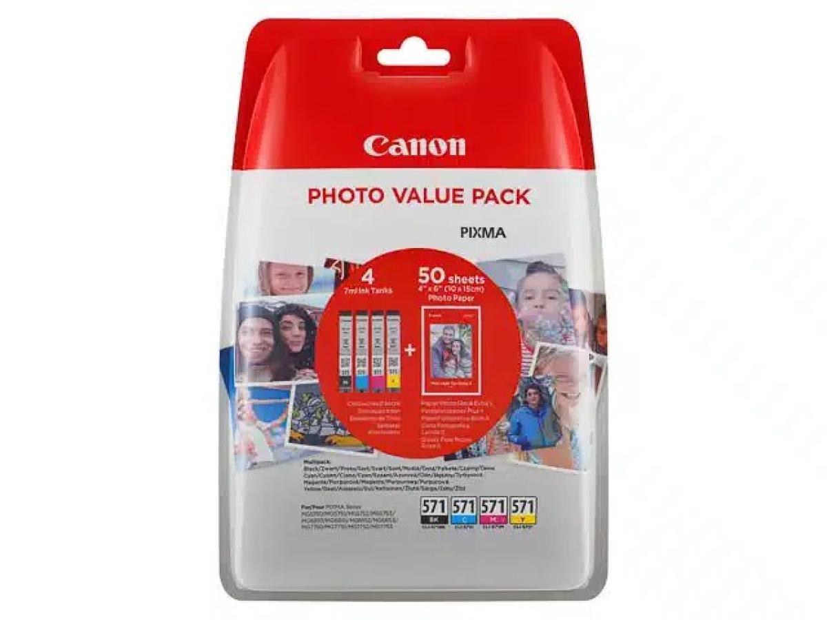 Canon PGI-570 Pack – Canon CLI-571 (CLI-571XL BK/C/M/Y + Photo pack) – Inktcartridge Pack Origineel – ShopyInk België