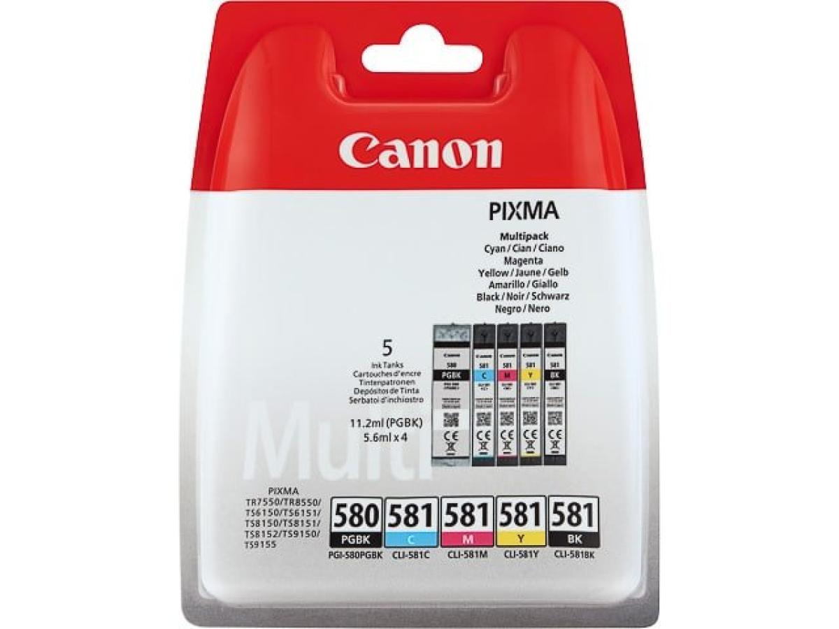 Canon PGI-580 Pack – Canon PGI-580 (PGI-580/CLI-581 BK/CMYK) – Inktcartridge Pack Origineel – ShopyInk België