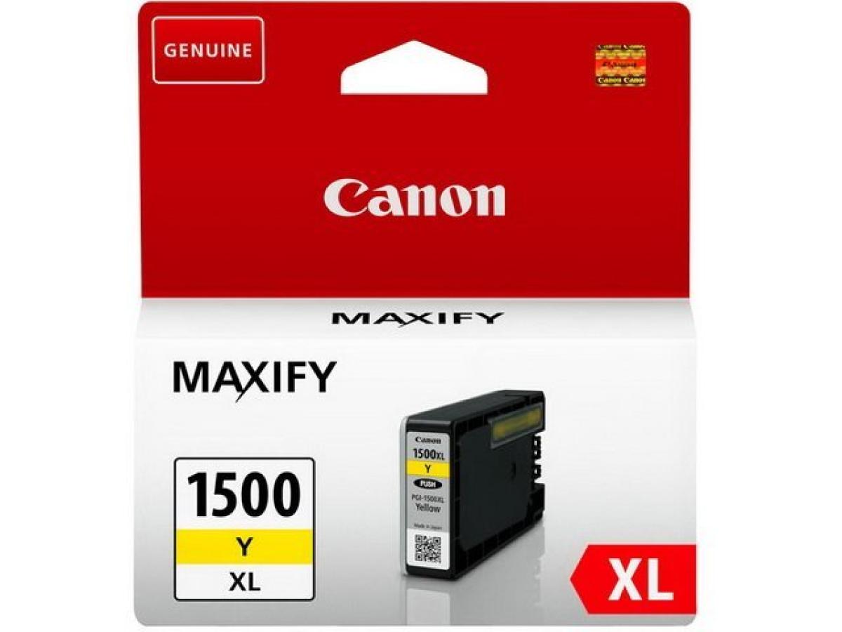 Canon PGI-1500 Geel – Canon PGI-1500 (PGI-1500XL Y) – Inktcartridge Geel Origineel – ShopyInk België