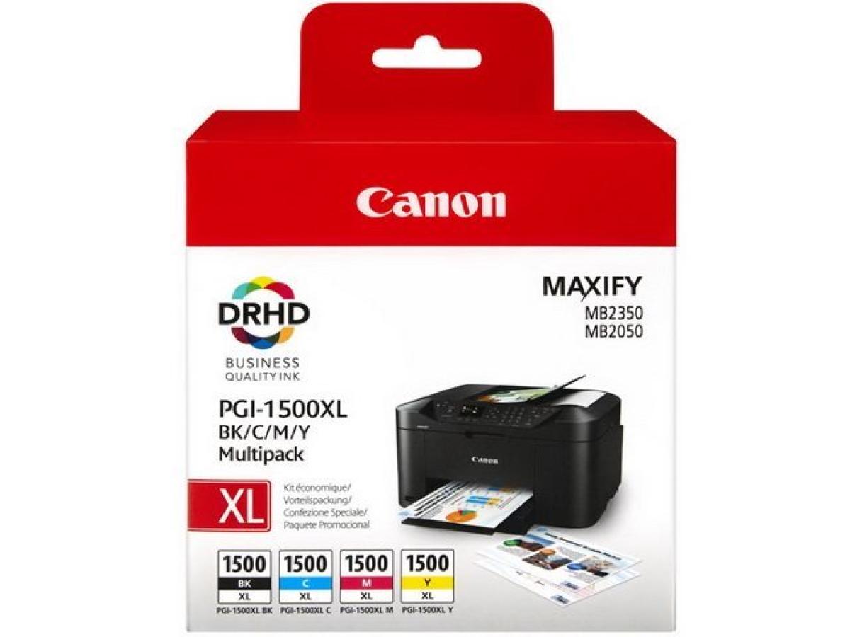 Canon PGI-1500 Pack – Canon PGI-1500 (PGI-1500XL BK/C/M/Y) – Inktcartridge Pack Origineel – ShopyInk België