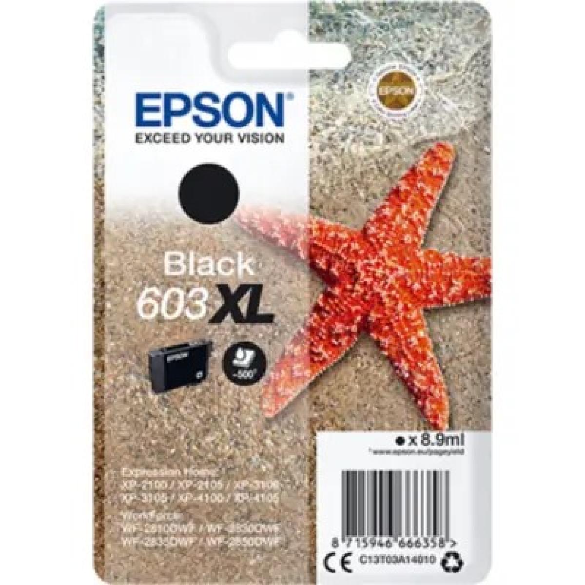 Epson 603 Zwart – Epson 603 XL (C13T03A14010) – Inktcartridge Zwart Origineel – ShopyInk België