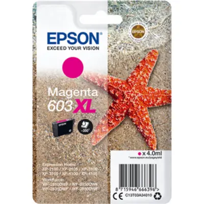 Epson 603 Magenta – Epson 603 XL (C13T03A34010) – Inktcartridge Magenta Origineel – ShopyInk België