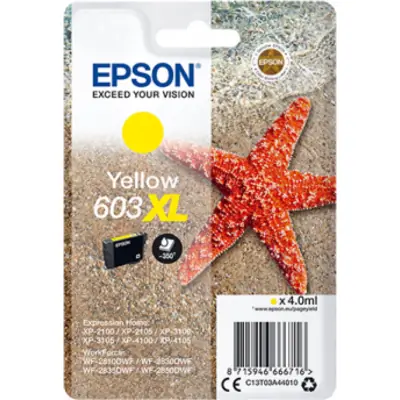 Epson 603 Geel – Epson 603 XL (C13T03A34010) – Inktcartridge Geel Origineel – ShopyInk België