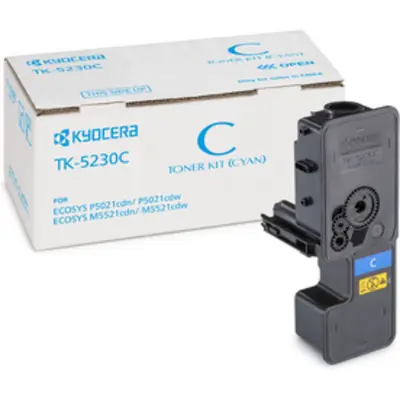 Kyocera 5230 Cyaan – Kyocera 5230 (TK-5230C) – Toner Cyaan Origineel – ShopyInk België