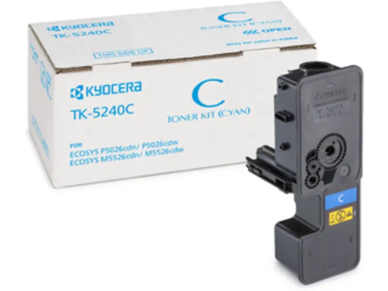 Kyocera 5240 Cyaan – Kyocera 5240 (TK-5240C) – Toner Cyaan Origineel – ShopyInk België