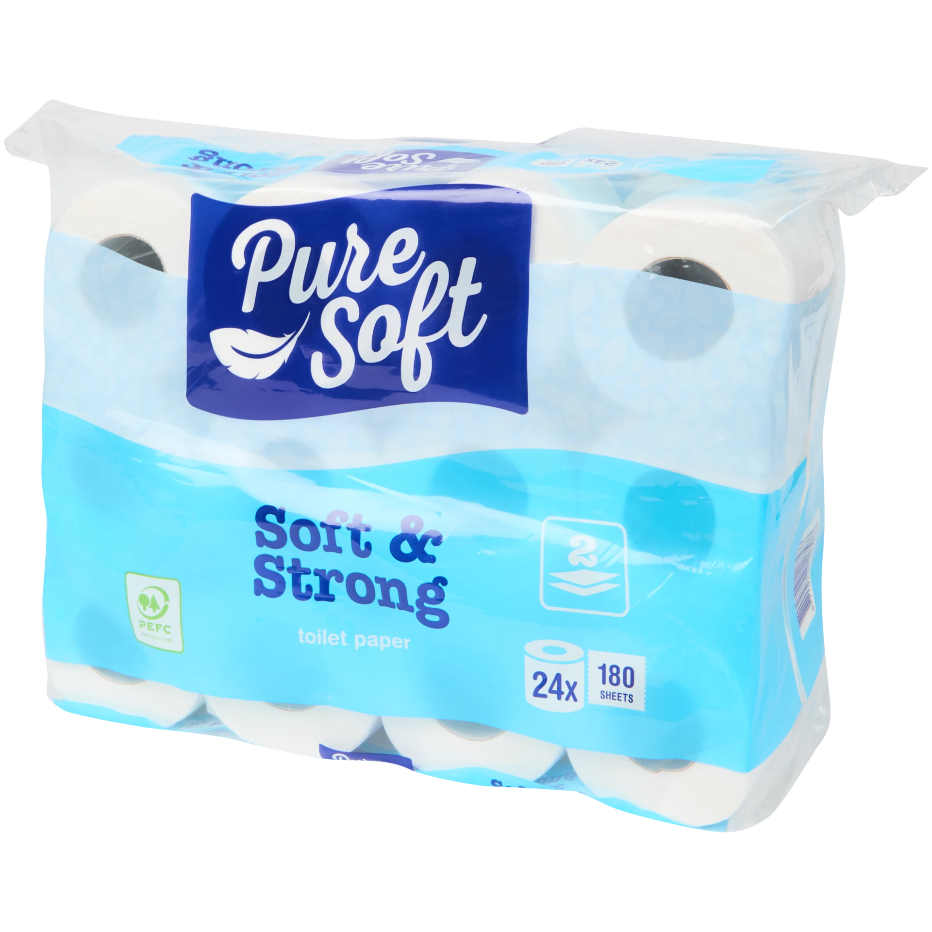 ShopyInk Toiletpapier Pure Soft Doux & Résistant – 24 rouleaux