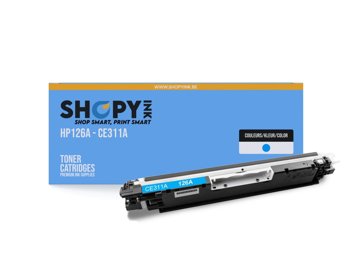 Hp 126 Cyaan – HP 126A (CE311A) – Toner Cyaan Compatibel – ShopyInk België