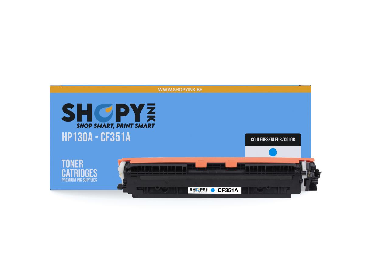 Hp 130 Cyaan – HP 130A (CF351A) – Toner Cyaan Compatibel – ShopyInk België