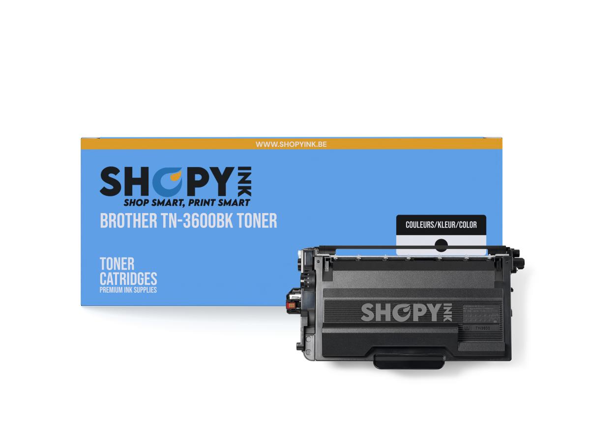 Brother 3600 Zwart – Brother 3600 (TN-3600BK) – Toner Zwart Compatibel – ShopyInk België
