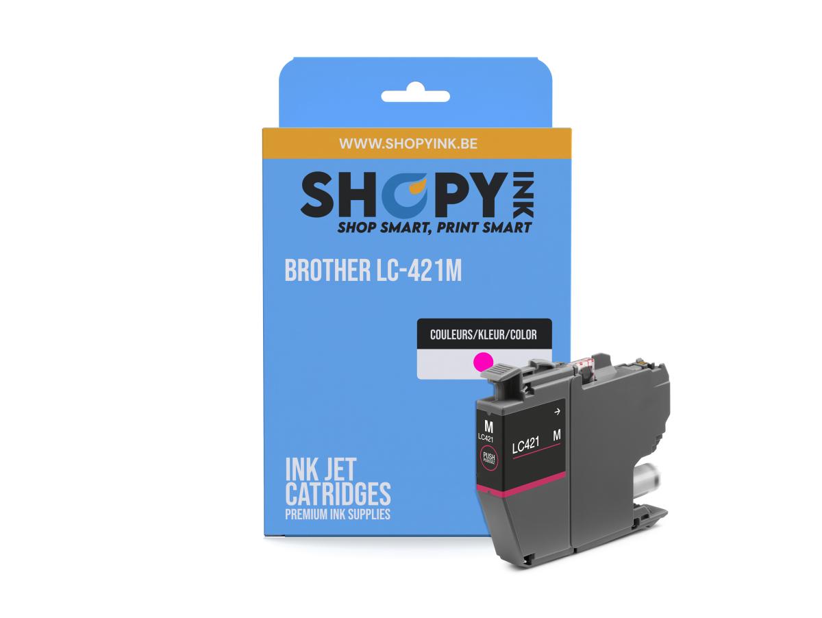 Brother 421 Magenta – Brother 421 (LC-421M) – Inktcartridge Magenta Compatibel – ShopyInk België