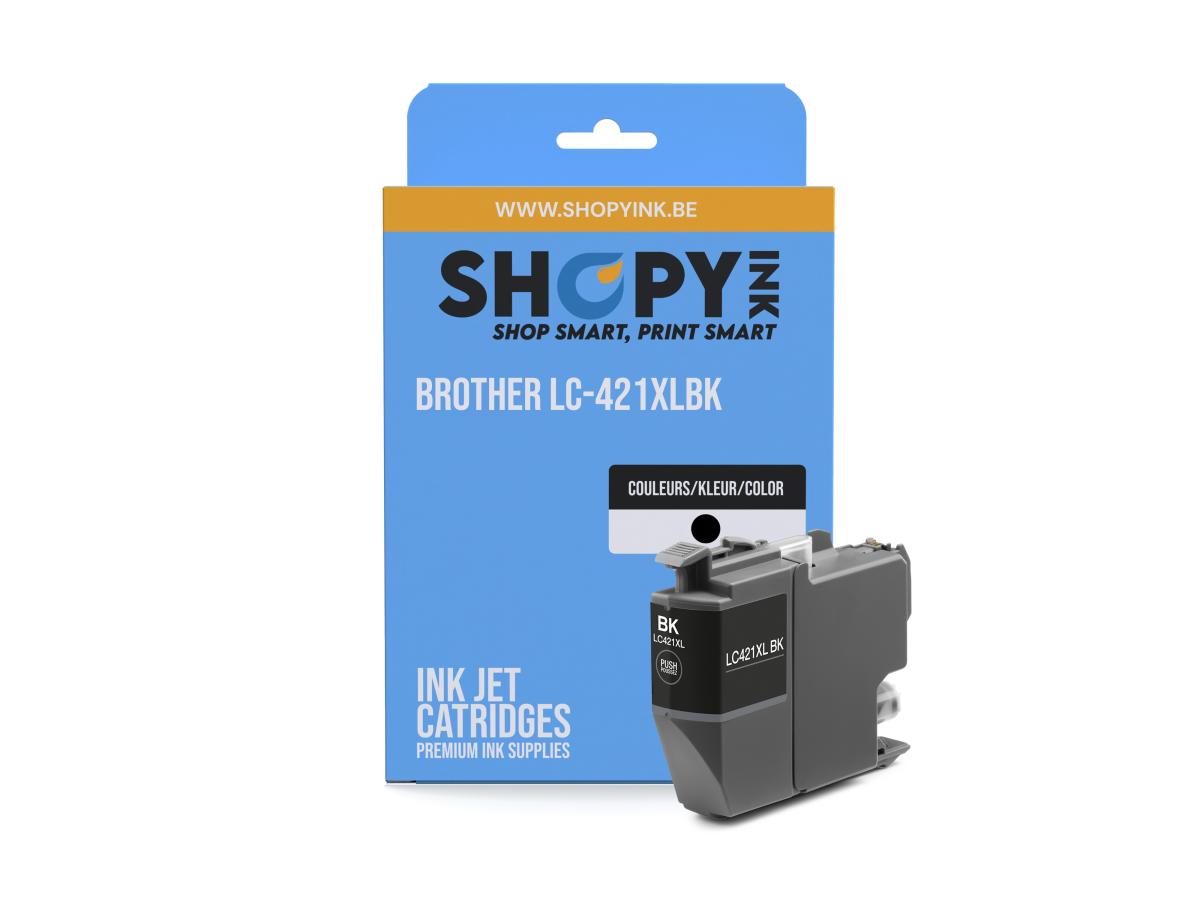 Brother 421 Zwart – Brother 421 (LC-421XLBK) – Inktcartridge Zwart Compatibel – ShopyInk België