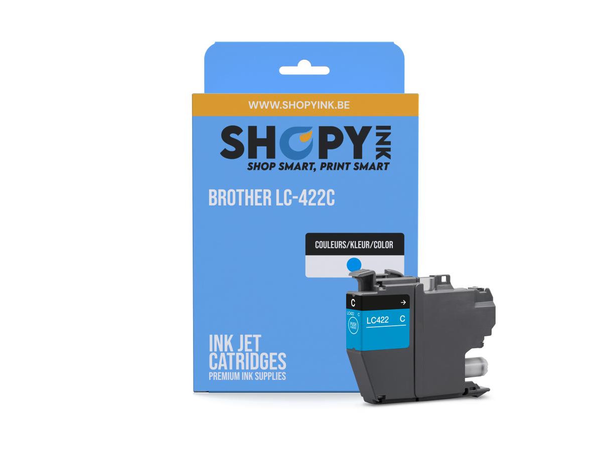 Brother 422 Cyaan – Brother 422 (LC-422C) – Inktcartridge Cyaan Compatibel – ShopyInk België