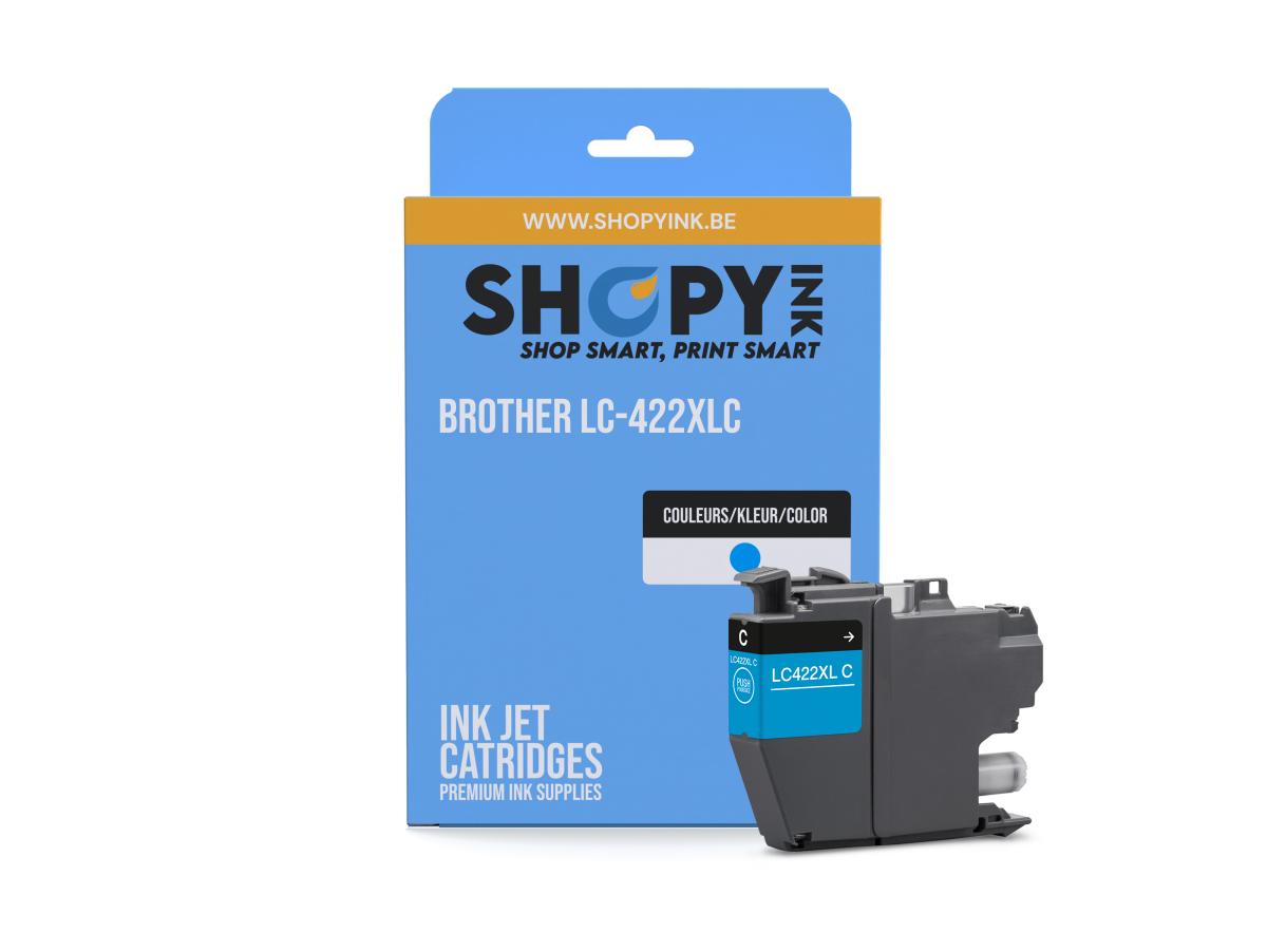 Brother 422 Cyaan – Brother 422 (LC-422XLC) – Inktcartridge Cyaan Compatibel – ShopyInk België