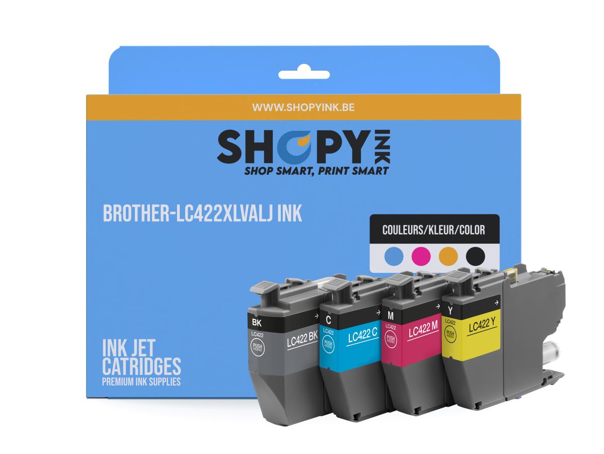 Brother 422 Pack – Brother 422 (LC-422XLVAL) – Inktcartridge Pack Compatibel – ShopyInk België