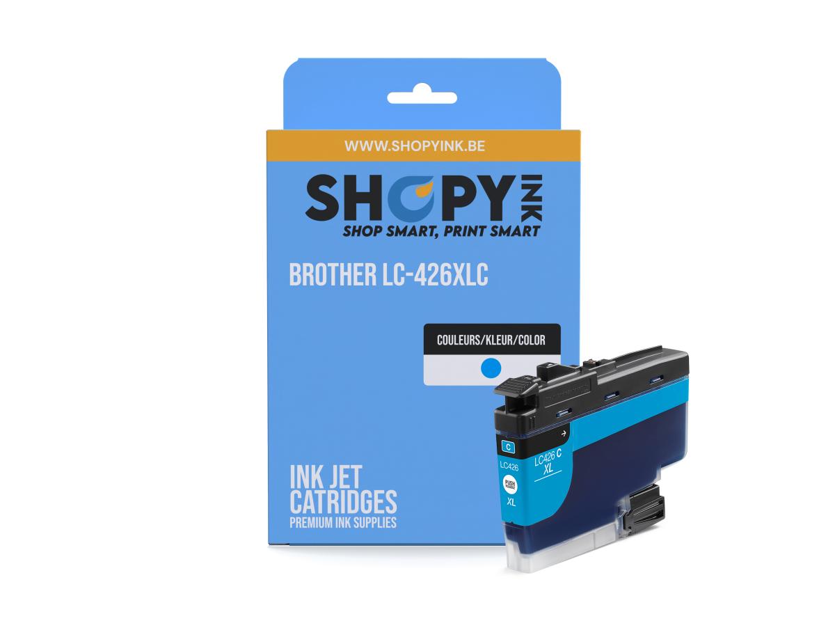 Brother 426 Cyaan – Brother 426 (LC-426XLC) – Inktcartridge Cyaan Compatibel – ShopyInk België