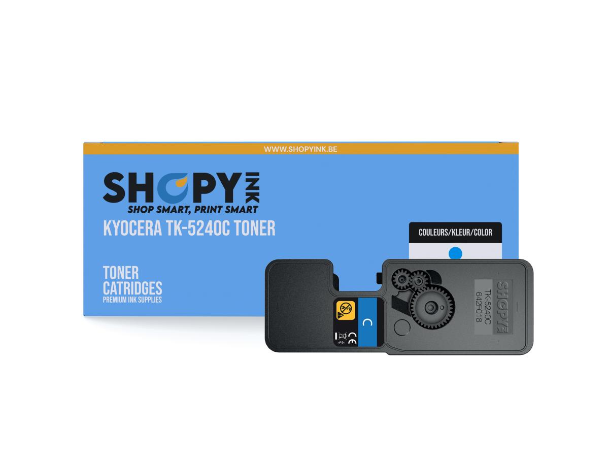 Kyocera 5240 Cyaan – Kyocera 5240 (TK-5240C) – Toner Cyaan Compatibel – ShopyInk België