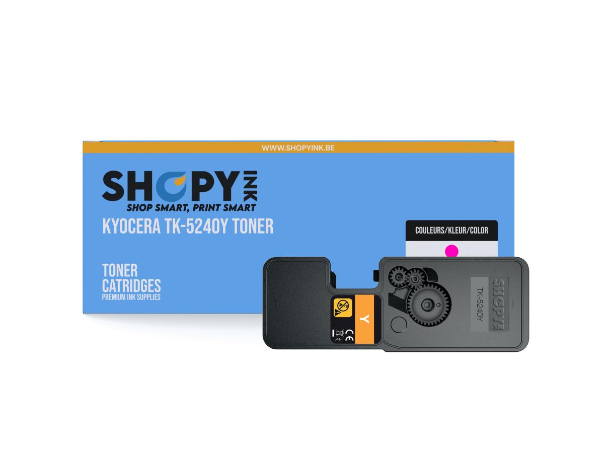 Kyocera 5240 Geel – Kyocera 5240 (TK-5240Y) – Toner Geel Compatibel – ShopyInk België