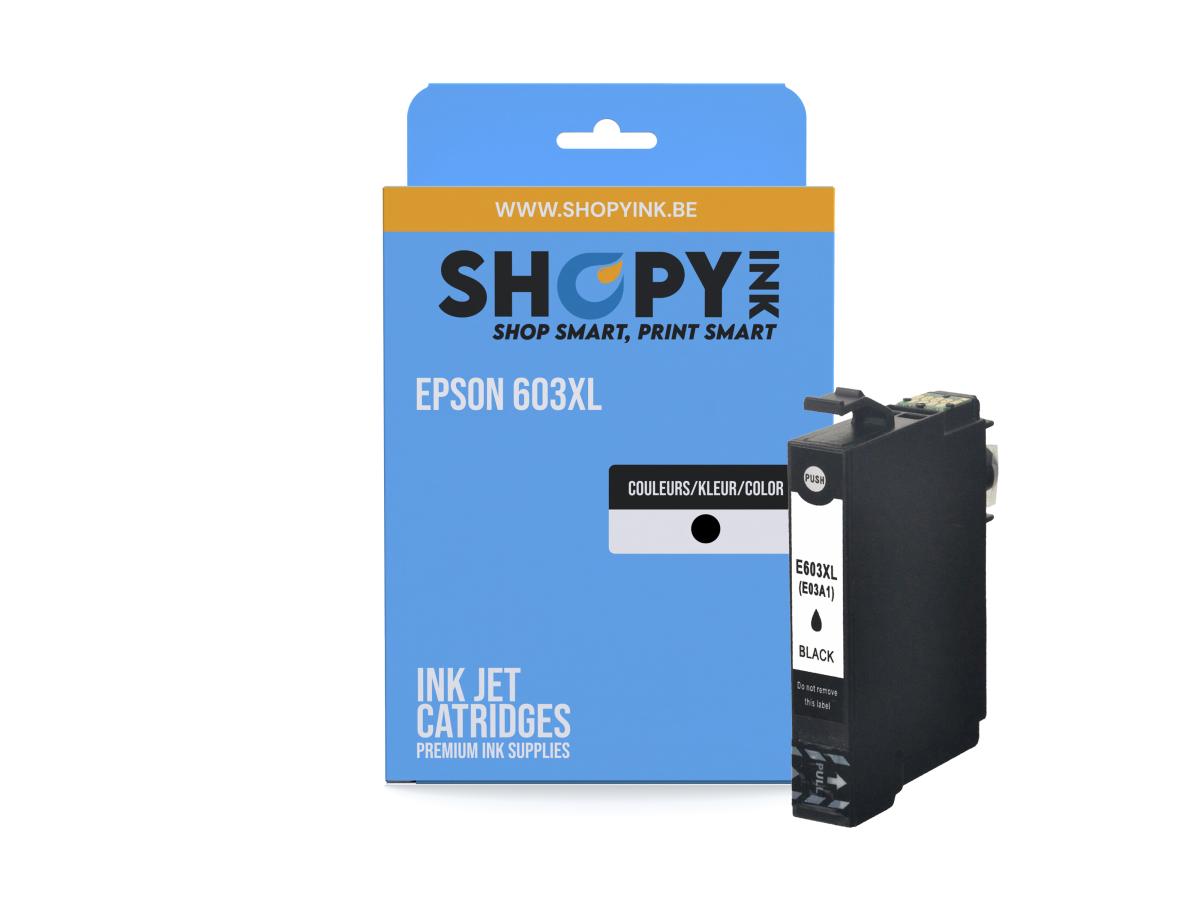 Epson 603 Zwart – Epson 603 XL (C13T03A14010) – Inktcartridge Zwart Compatibel – ShopyInk België