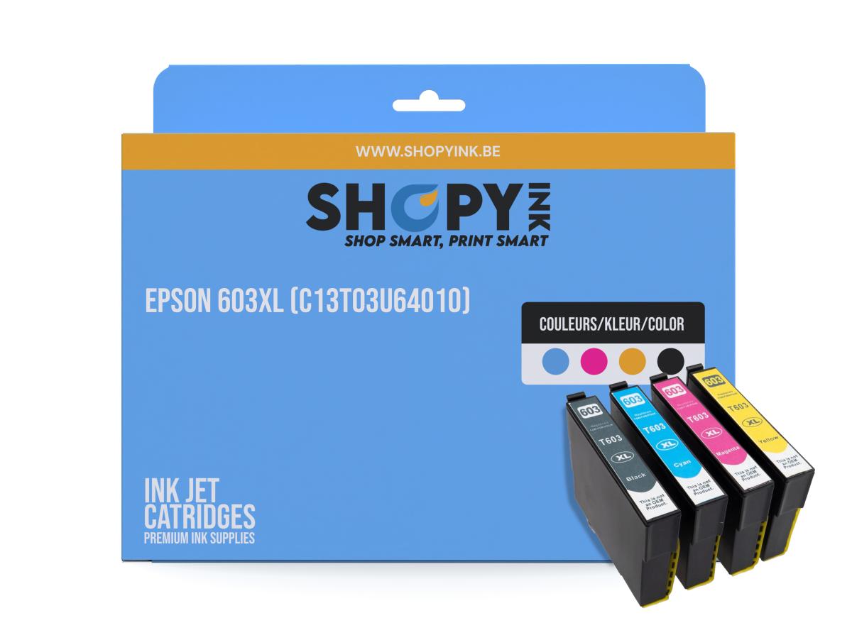 Epson 603 Pack – Epson 603 XL (C13T03A14/24/34/44010) – Inktcartridge Pack Compatibel – ShopyInk België