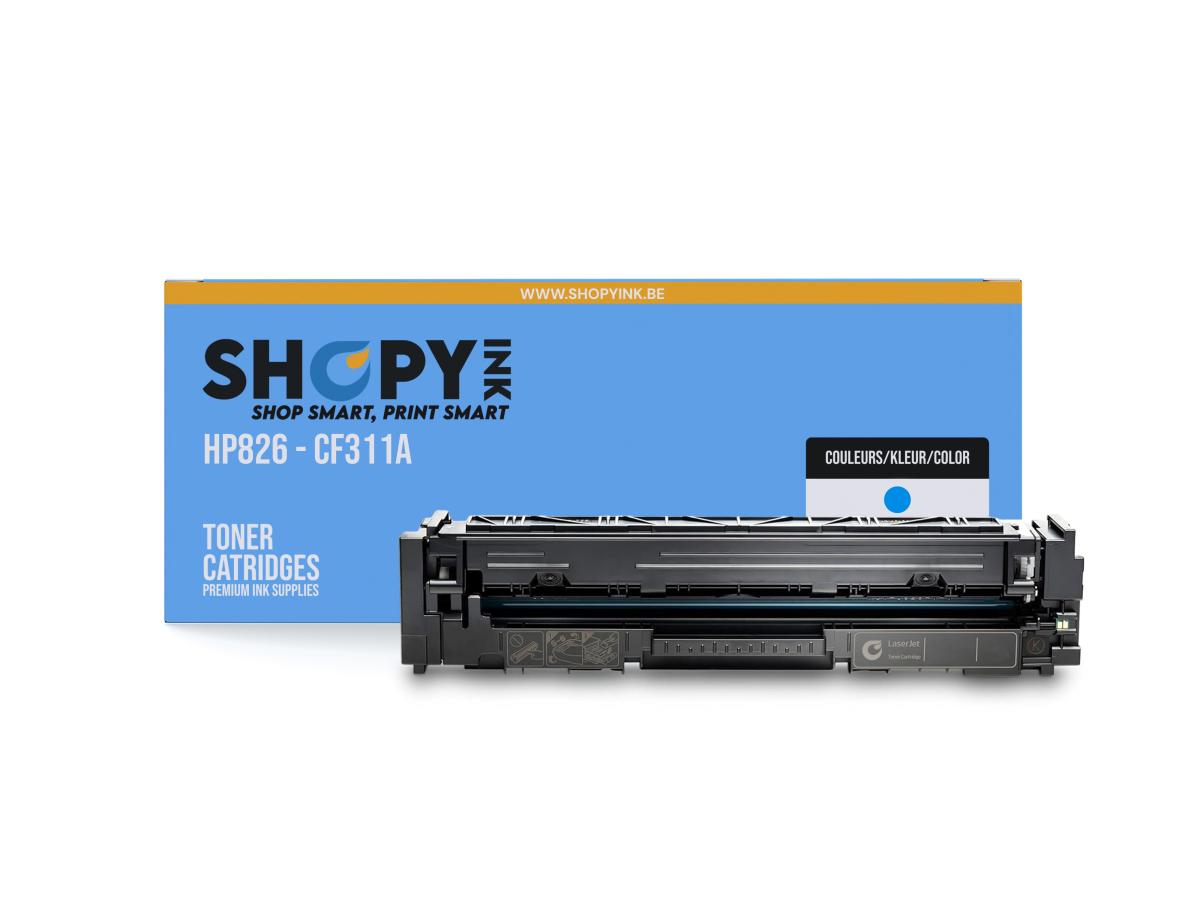 Hp 826 Cyaan – HP 826 (CF311A) – Toner Cyaan Compatibel – ShopyInk België