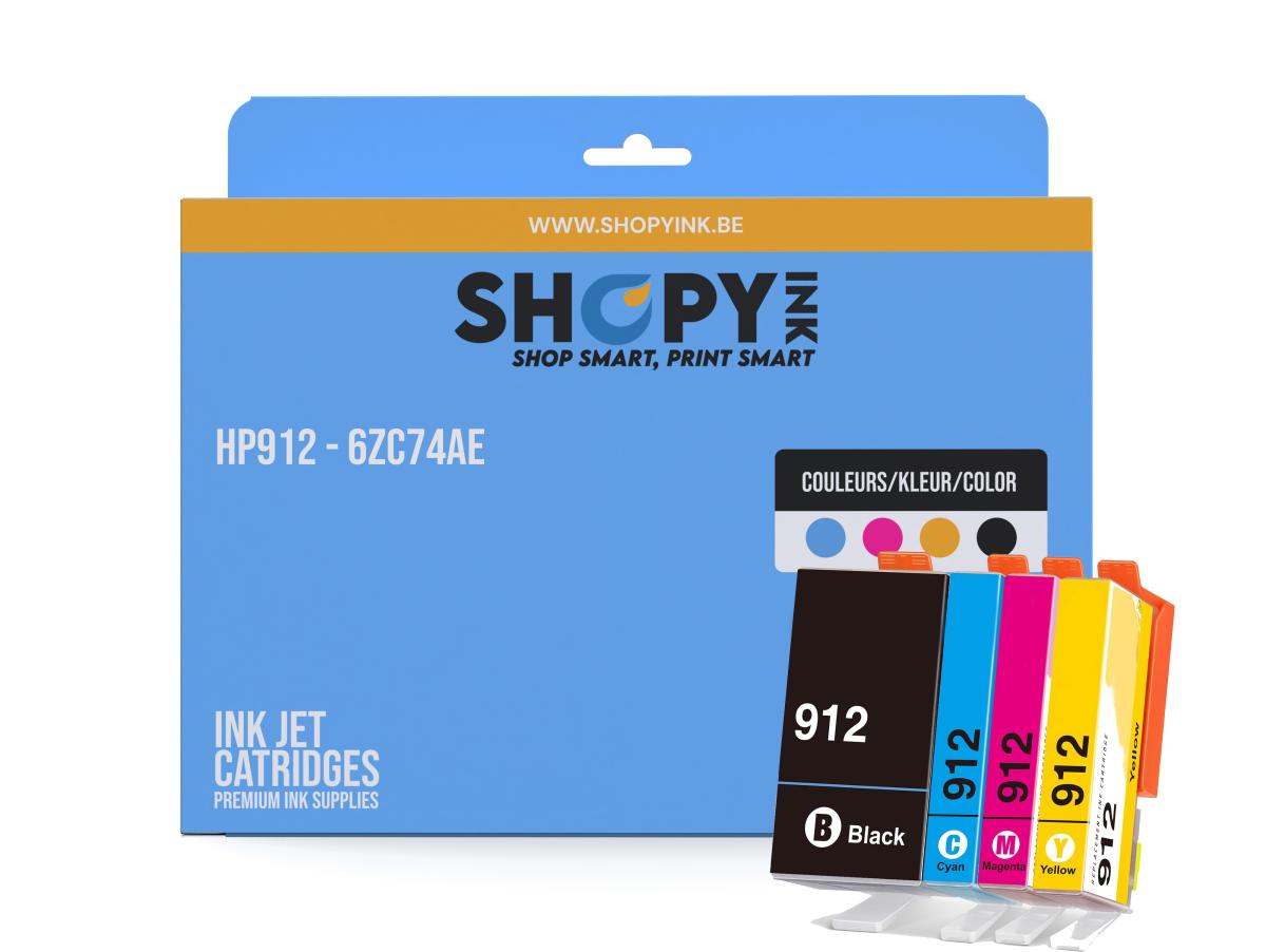 Hp 912 Pack – HP 912 (3YL77/78/79/80AE) – Inktcartridge Pack Compatibel – ShopyInk België