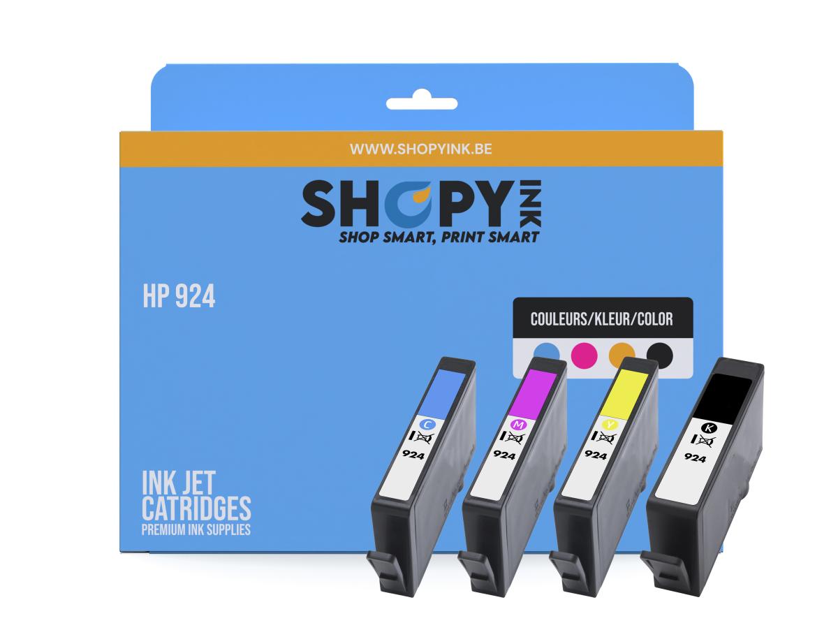 Hp 924 Pack – HP 924 (4K0U3/4/5/6NE) – Inktcartridge Pack Compatibel – ShopyInk België