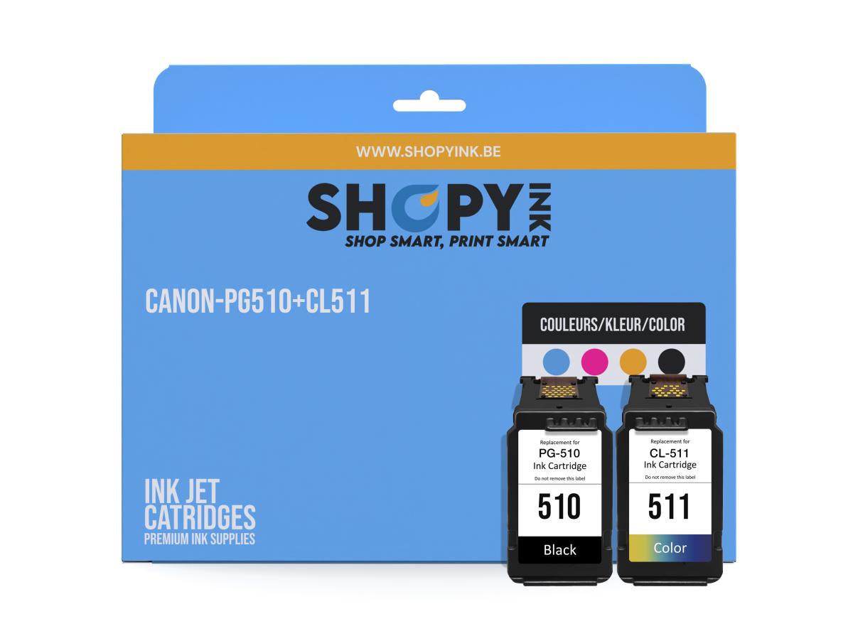 Canon PG-510 Pack – Canon PG-510 (PG-510 / CL-511) – Inktcartridge Pack Compatibel – ShopyInk België