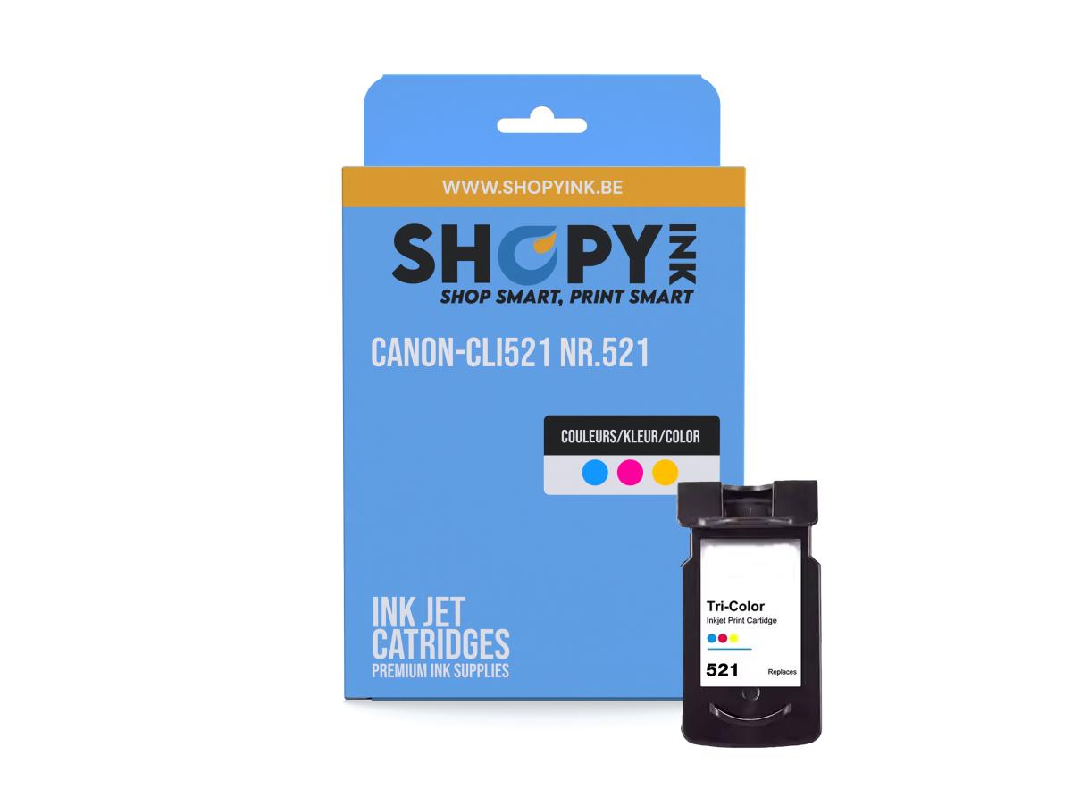 Canon CLI-521 Kleur – Canon CLI-521 (CLI-521) – Inktcartridge Kleur Compatibel – ShopyInk België