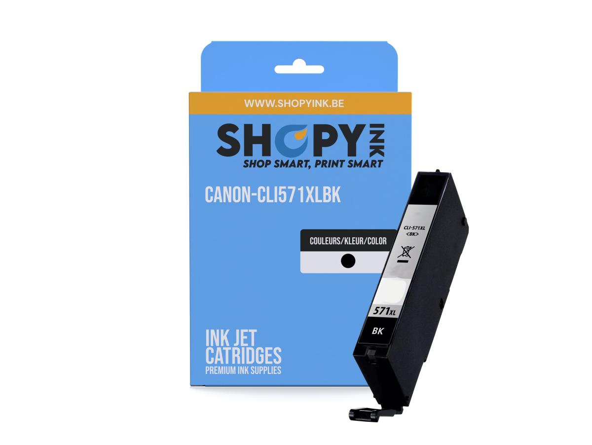 Canon PGI-570 Zwart – Canon CLI-571 (CLI-571BK XL) – Inktcartridge Zwart Compatibel – ShopyInk België