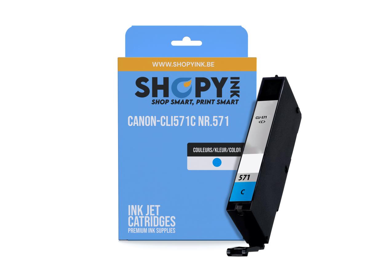 Canon PGI-570 Cyaan – Canon CLI-571 (CLI-571C) – Inktcartridge Cyaan Compatibel – ShopyInk België