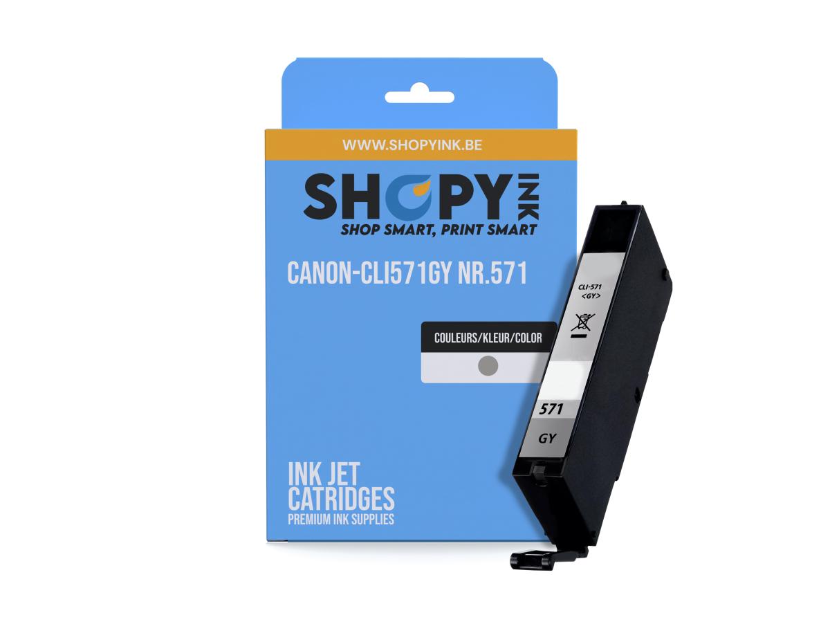 Canon PGI-570 Grijs – Canon CLI-571 (CLI-571GY) – Inktcartridge Grijs Compatibel – ShopyInk België