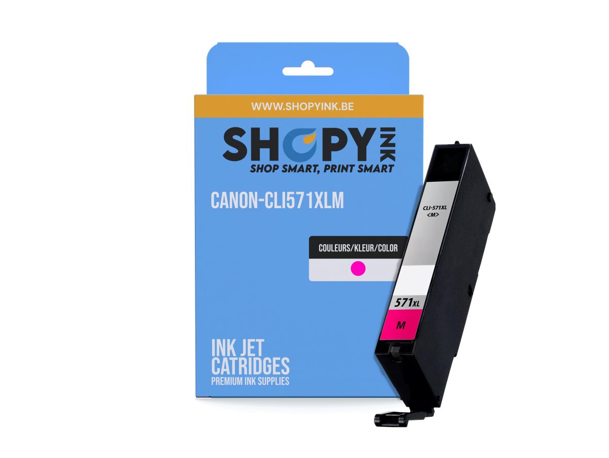 Canon PGI-570 Magenta – Canon CLI-571 (CLI-571M XL) – Inktcartridge Magenta Compatibel – ShopyInk België