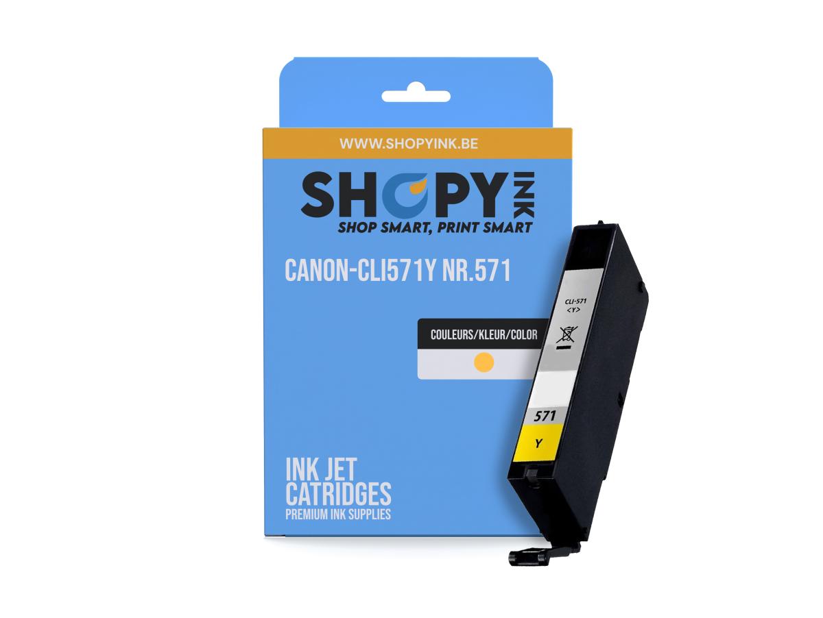 Canon PGI-570 Geel – Canon CLI-571 (CLI-571Y) – Inktcartridge Geel Compatibel – ShopyInk België